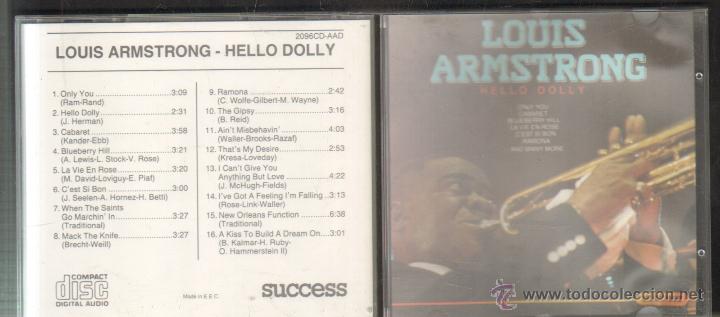 CDs de m&uacute;sica: LOUIS ARMSTRONG. HELLO DOLLY.    CD-JAZZ-302 - Foto 1
