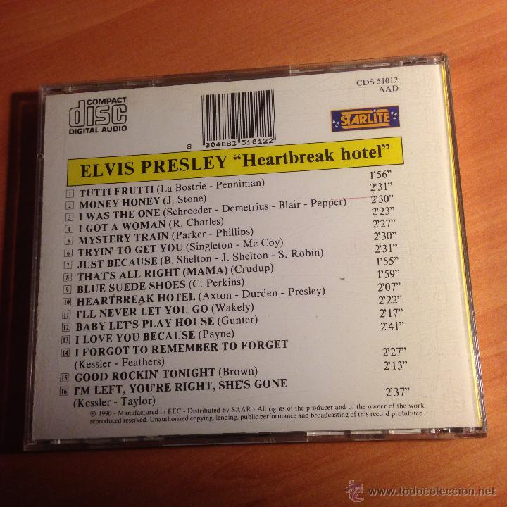 CDs de m&uacute;sica: ELVIS PRESLEY (HEARTBREAK HOTEL) CD (CDIB17) - Foto 3