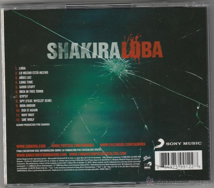 CDs de m&uacute;sica: SHAKIRA - LOBA (CD SONY ) - Foto 2