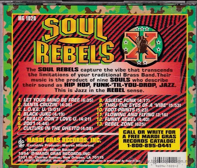 CDs de m&uacute;sica: Soul Rebels - Let Your Mind Be Free - Foto 2