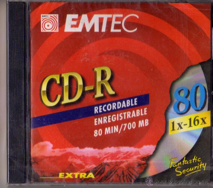 CD di Musica: CD-R regrabable EMTEC 80 min. /700 Mb precintado