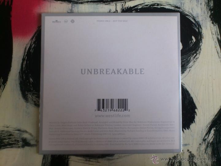 CDs de m&uacute;sica: WESTLIFE - UNBREAKABLE - CD SINGLE - BMG - 2002 - Foto 2