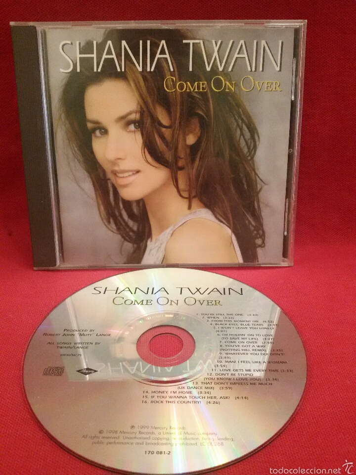 CDs de m&uacute;sica: SHANIA TWAIN - COME ON OVER CD #1002 - Foto 1