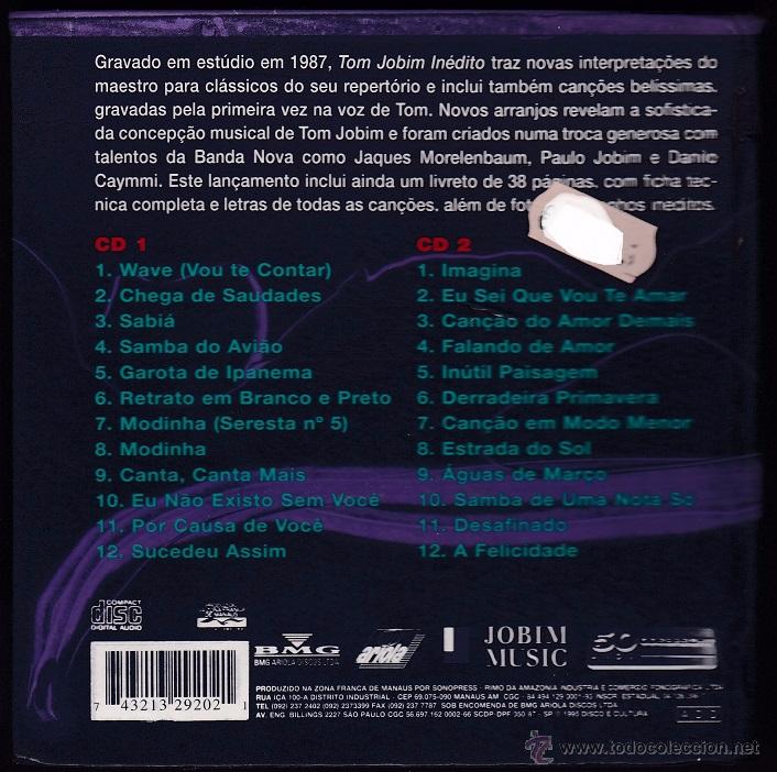 CDs de m&uacute;sica: Tom Jobim - In&eacute;dito - 2 CDs + libreto - Foto 2