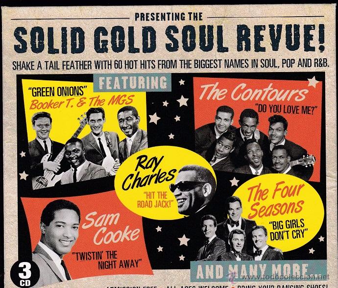 CDs de M&uacute;sica: Presenting The Solid Gold Soul Revue! - Triple CD recopilatorio, editado en 2013. 60 canciones.