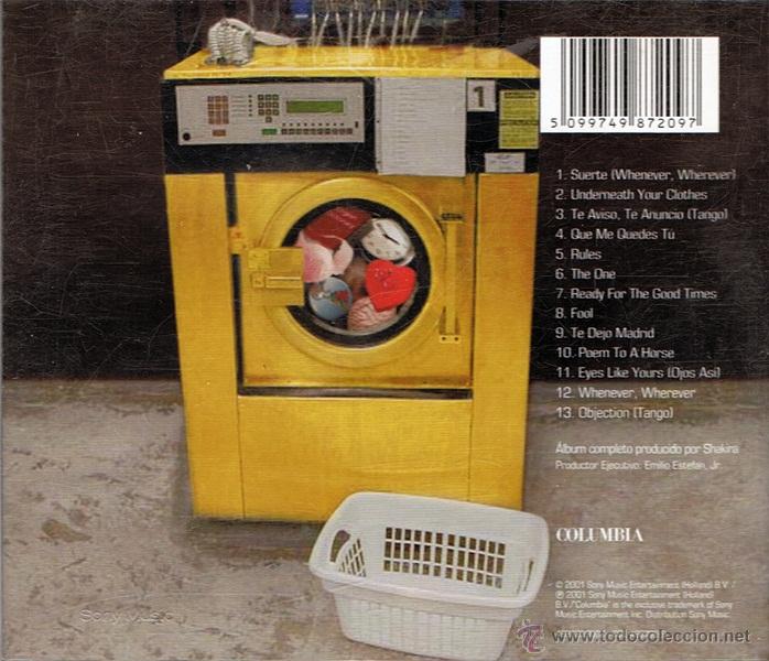CDs de m&uacute;sica: CD SHAKIRA &uml;SERVICIO DE LAVANDERIA&uml; - Foto 2