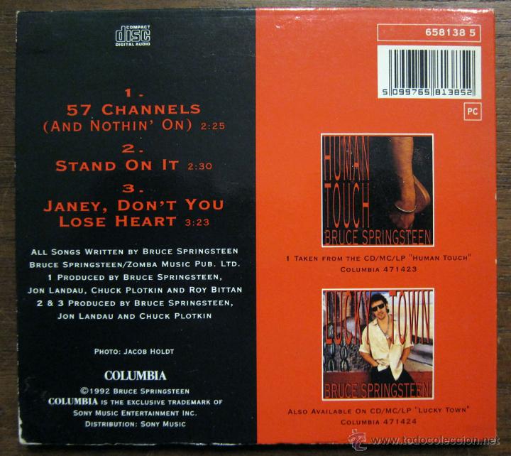 CDs de m&uacute;sica: BRUCE SPRINGSTEEN  - 57 CHANNELS  - PICTURE DISC - CD SINGLE - 1992 - Foto 2
