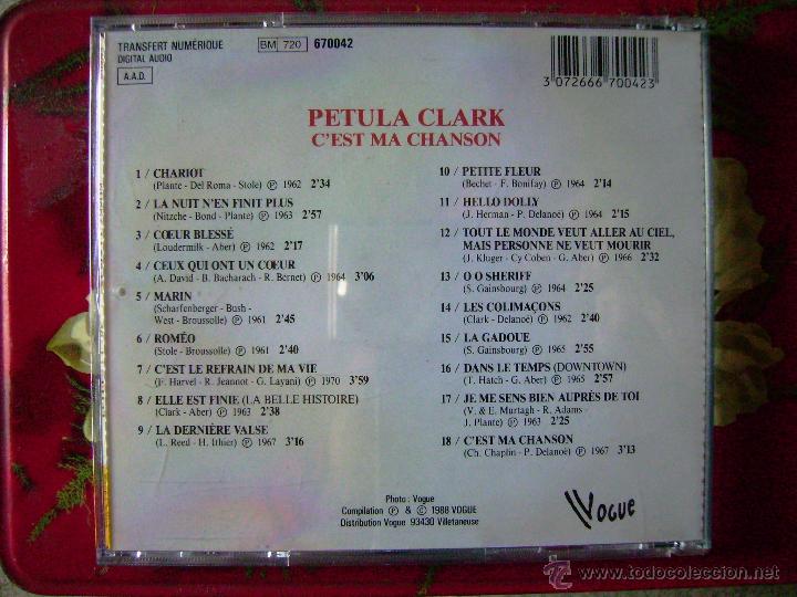 CDs de m&uacute;sica: PETULA CLARK.C&acute;EST MA CHANSON - Foto 2