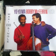 CDs de Música: YO-YO MA - BOBBY MCFERRIN - HUSH - CD MAXI SINGLE - 3 TRACKS - SONY - 1992. Lote 53965378