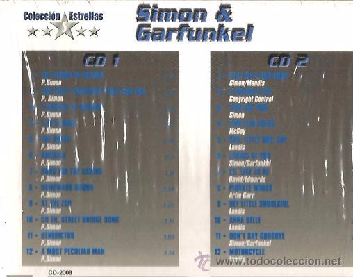 CDs de m&uacute;sica: CAJA SIMON & GARFUNKEL : 2 CD&acute;S / 24 CANCIONES - Foto 2