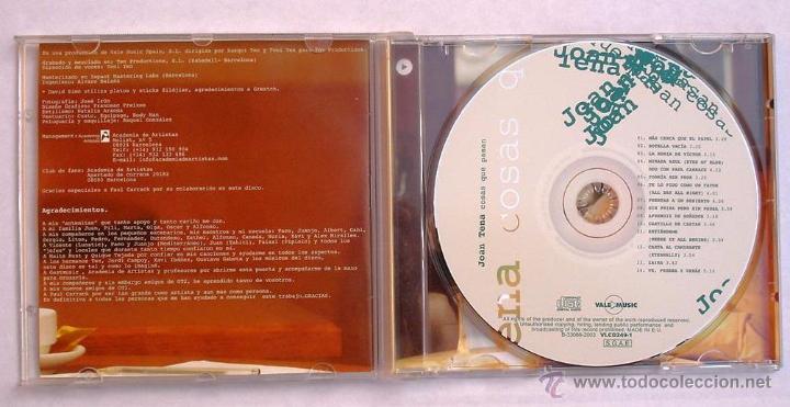 CDs de m&uacute;sica: JOAN TENA - COSAS QUE PASAN (CD) 2003 - Foto 2