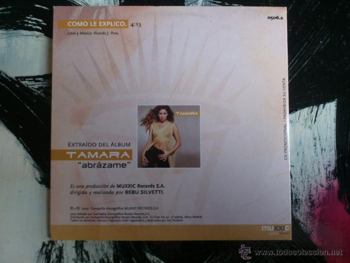 CDs de m&uacute;sica: TAMARA - COMO LO EXPLICO - CD SINGLE - PROMO - MUXXIC - 2003 - Foto 2