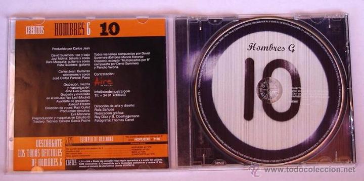 CDs de m&uacute;sica: HOMBRES G - 10 (CD) 2007 - Foto 2