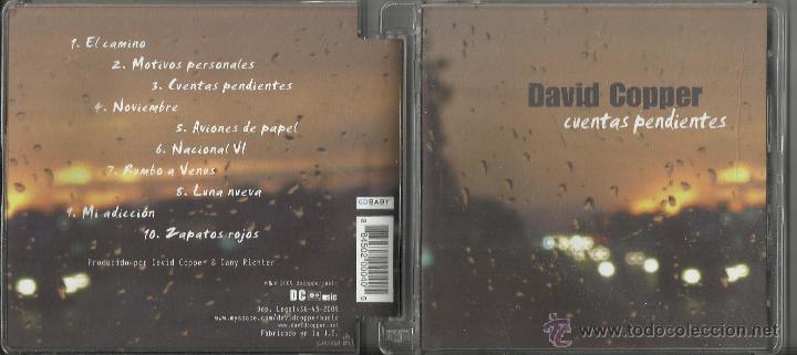 CDs de m&uacute;sica: david cooper cd cuentas pendientes.2009 - Foto 1