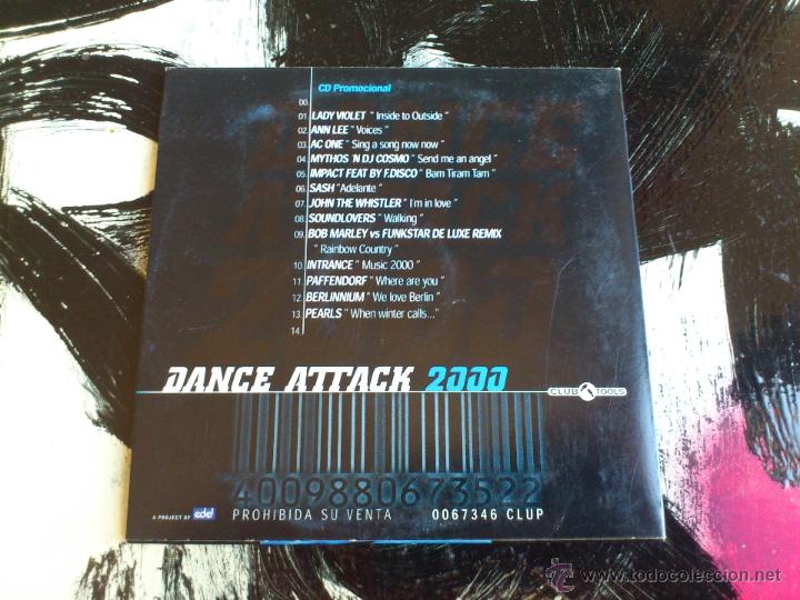CDs de m&uacute;sica: DANCE ATTACK - 2000 - CD PROMOCIONAL - 13 TRACKS - CLUB TOOLS - 2000 - Foto 2
