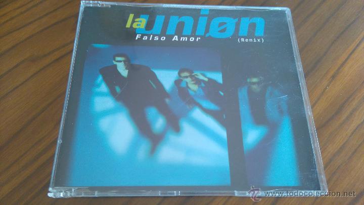 Musik-CDs: LA UNI&Oacute;N FALSO AMOR. REMIX. CD SINGLE PROMOCIONAL EN CAJA PEQUE&Ntilde;A. BUEN ESTADO