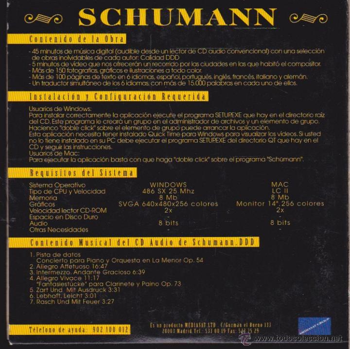 CDs de m&uacute;sica: ROBERT SCHUMANN  . - Foto 2