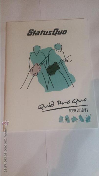 CDs de m&uacute;sica: STATUS QUO PROGRAMA DEL TOUR QUID PRO QUO 2010/2011 - Foto 1