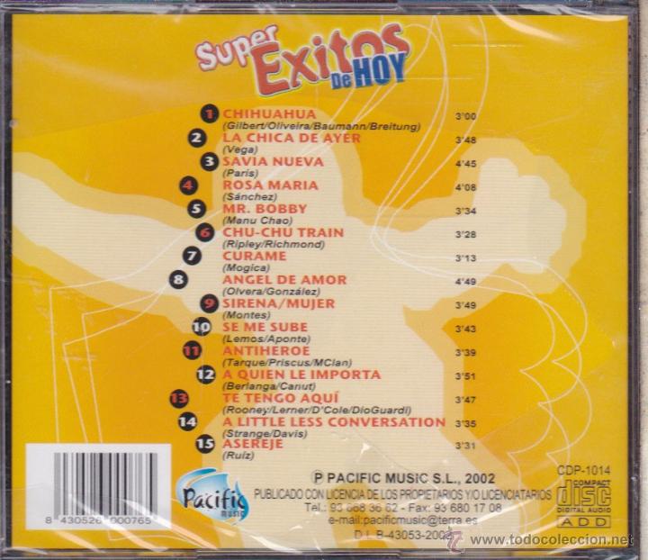 CDs de m&uacute;sica: SUPER EXITOS DE HOY  . - Foto 2