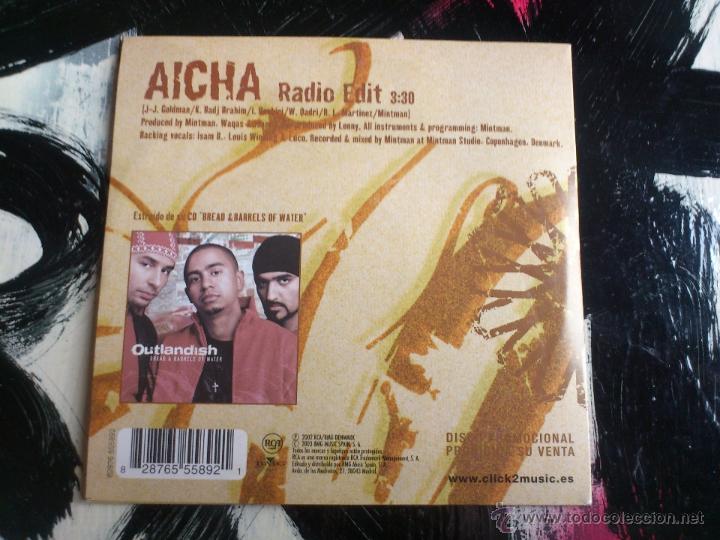 CDs de m&uacute;sica: OUTLANDISH - AICHA - CD SINGLE - PROMO - BMG - 2003 - Foto 2