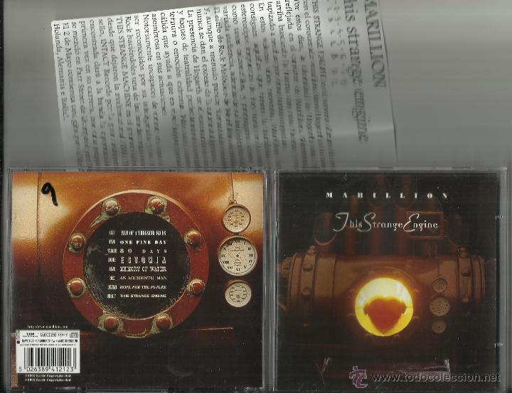CDs de m&uacute;sica: marillion cd this strange engine.1997.con hoja promo - Foto 1