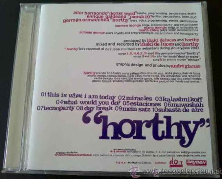 CDs de m&uacute;sica: HORTHY, THIS IS WHAT I AM TODAY - CD - Foto 1