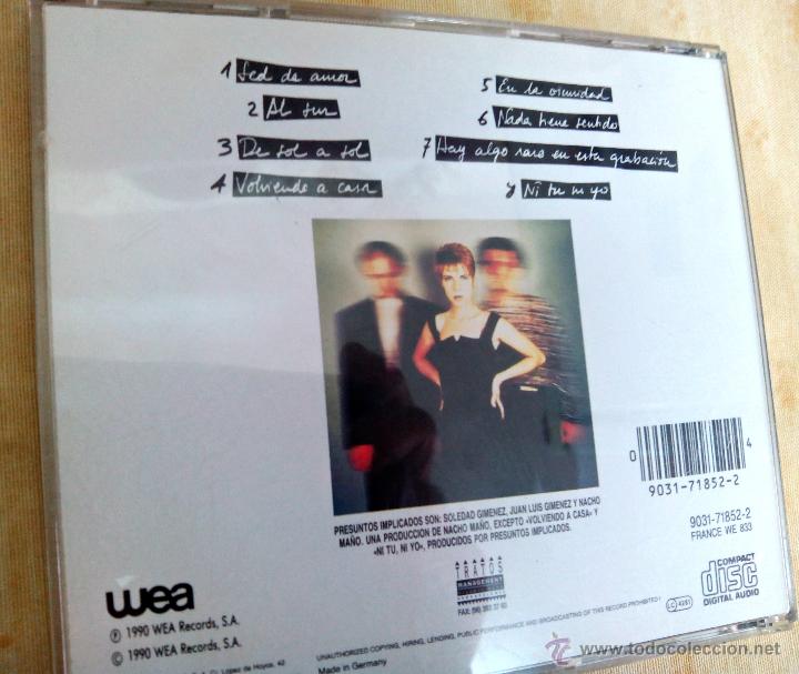 CDs de m&uacute;sica: DISCO C.D. PRESUNTOS IMPLICADOS. DE SOL A SOL. - Foto 2