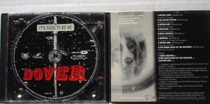 CDs de m&uacute;sica: DOVER - ITS GOOD TO BE ME (CD) 2002 - Foto 3