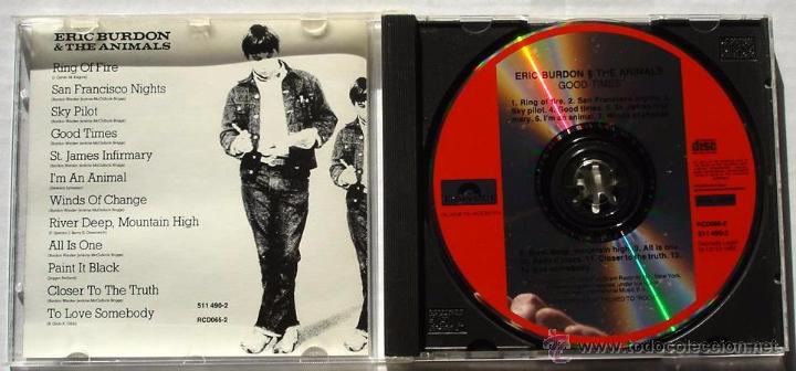 CDs de m&uacute;sica: ERIC BURDON & THE ANIMALS - GOOD TIMES (CD) 1992 - Foto 2