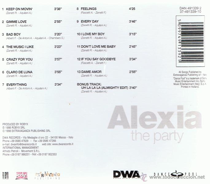 CDs de m&uacute;sica: CD  ALEXIA &uml;THE PARTY&uml; - Foto 2