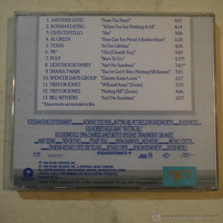 CDs de m&uacute;sica: BSO NOTTING HILL - CD 1999 - Foto 2