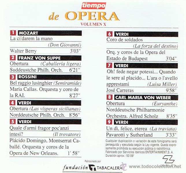 CDs de m&uacute;sica: CD DE OPERA 10 MOZART,VON SUPPE,ROSSINI - Foto 2