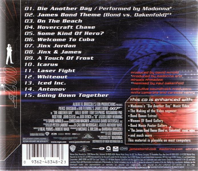 CDs de m&uacute;sica: CD DIE ANOTHER DAY 007 - Foto 2