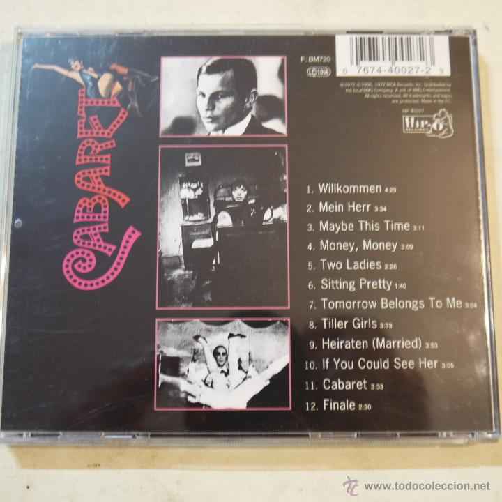 CDs de m&uacute;sica: BSO CABARET - CD 1996 - Foto 2