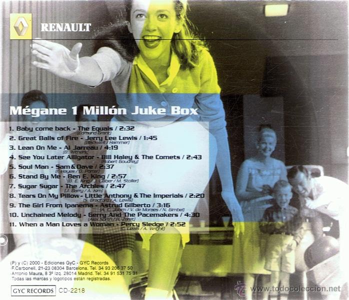 CDs de m&uacute;sica: CD M&Eacute;GANE 1 MILL&Oacute;N  JUKE BOX - Foto 2