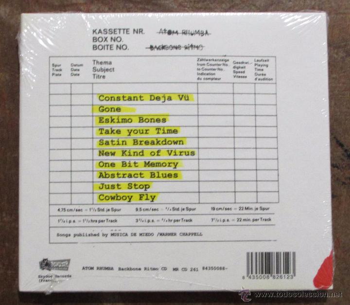 CDs de m&uacute;sica: ATOM RHUMBA - BACKBONE RITMO - NUEVO Y PRECINTADO - Foto 2