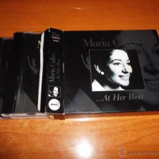 CDs de Música: MARIA CALLAS AT HER BEST DOBLE CD EN CAJA DEL AÑO 2000 ALEMANIA CONTIENE 29 TEMAS 2 CD BOX SET. Lote 54433440
