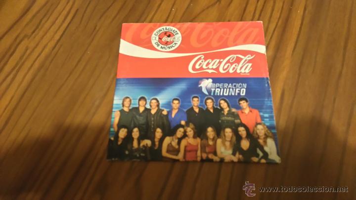 CD di Musica: COCA COLA. RECOPILATORIO OPERACI&Oacute;N TRIUNFO. CD PROMO EN CART&Oacute;N CON 7 TEMAS. BUEN ESTADO. RARO