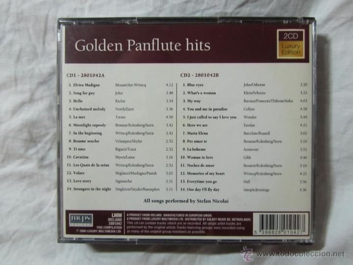CDs de m&uacute;sica: Golden Panflute HIts Doble CD - Foto 2