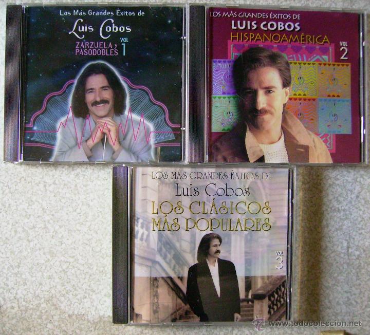 CDs de m&uacute;sica: LOS MAS GRANDES EXITOS DE LUIS COBOS...3 CD&acute;S INDISPENSABLES - Foto 1