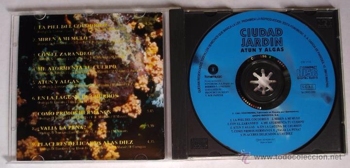CDs de m&uacute;sica: CIUDAD JARDIN - ATUN Y ALGAS (CD) 1991 - Foto 2
