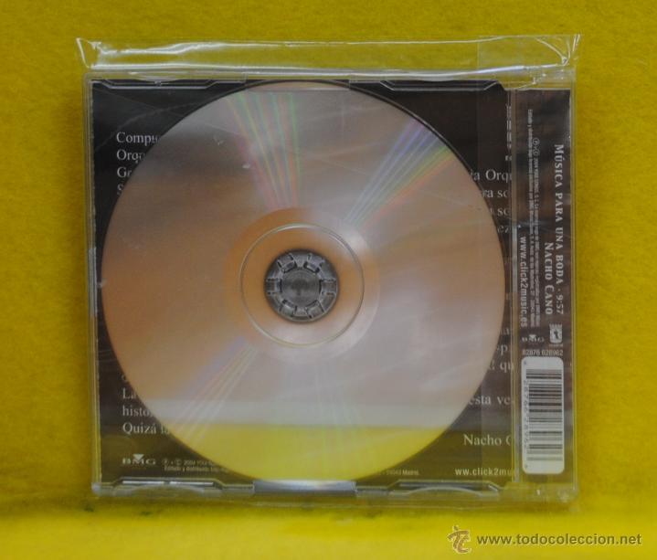 CDs de m&uacute;sica: NACHO CANO - MUSICA PARA UNA BODA - CD SINGLE - Foto 2