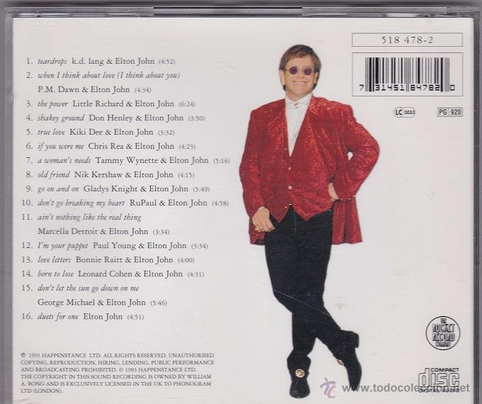 CDs de m&uacute;sica: Elton John - Duets - Foto 2
