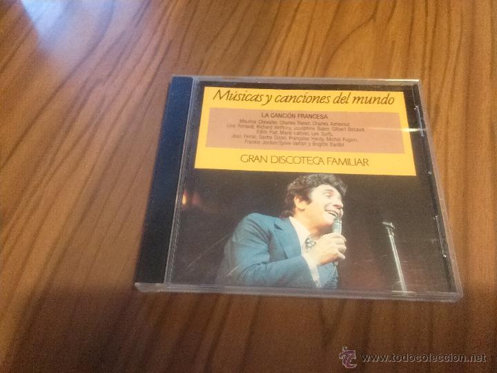 CD de M&uacute;sica: LA CANCI&Oacute;N FRANCESA. M&Uacute;SICAS Y CANCIONES DEL MUNDO. CD EN CAJA GRANDE EN BUEN ESTADO. RARO