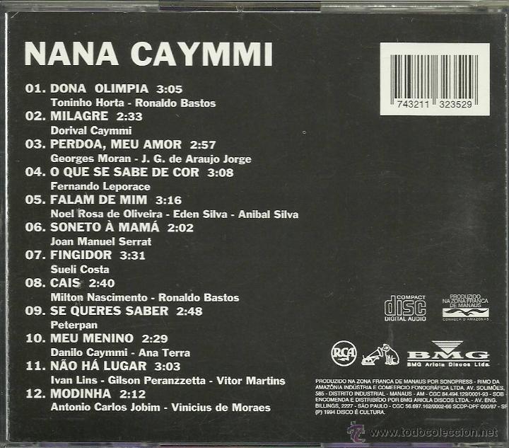 CDs de m&uacute;sica: NANA CAYMMI - NANA (CD) - Foto 2