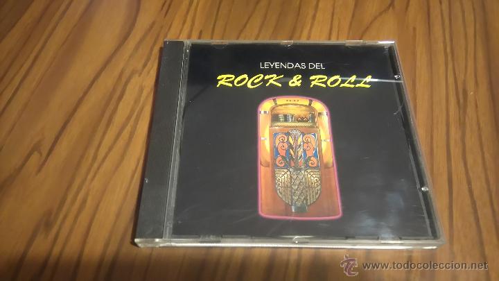 CD de M&uacute;sica: LEYENDAS DEL ROCK AND ROLL. CD RECOPILATORIO EN CAJA GRANDE CON 8 TEMAS. BUEN ESTADO