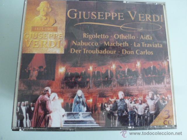 CDs de m&uacute;sica: Triple CD Giuseppe Verdi. Opera - Foto 1