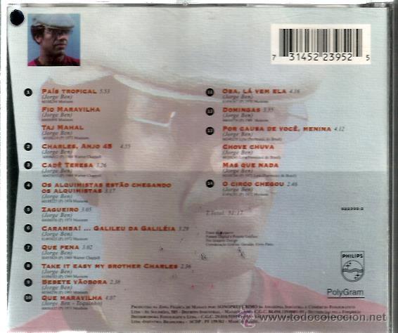 CDs de m&uacute;sica: CD JORGE BEN : MINHA HISTORIA - Foto 2