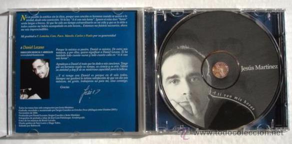 CDs de m&uacute;sica: JES&Uacute;S MARTINEZ - A TI VAN MIS HORAS (CD) 2004 - Foto 2