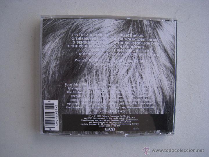 CDs de m&uacute;sica: CD PHIL COLLINS - FACE VALUE - 1981. - Foto 3